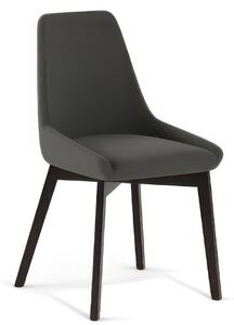 Sedia Imbottita , telaio in Legno Massello di Noce Modello VERA Dimensioni 62x49,8x h 87 cm colore colore Grigio Scuro