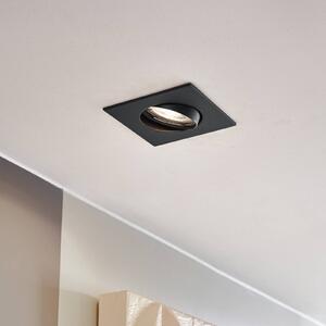 PRIOS Luci da incasso Fibur, nera, 9 cm, GU10, confezione 10 Fibur PRIOS, dimmerabile, Nero, Soggiorno / Sala da pranzo, Metallo, Moderno