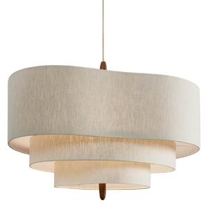 Lampada a sospensione MARKET SET, Pebble, dimmerabile, Beige, Soggiorno, Tessuto / Tessile, Design