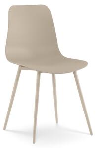 Sedia In Polipropilene Struttura in Metallo Modello COVER Dimensioni 50x58x h 85 cm colore colore Beige