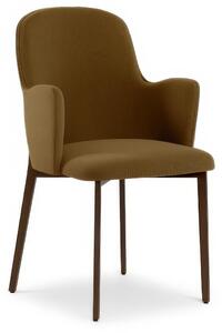 Poltroncina Imbottita, forme morbide tessuto easy-clean, SOPHIA Dimensioni 53,5x62,5x h 80 cm colore colore Marrone