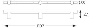Zuma Line S230757205 - Faretto LED MANNARI 3xGU10/5W/230V + 2xLED/8W
