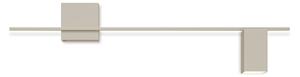 Applique da parete Vibia, Structural, dimmerabile, Grigio, Soggiorno, Metallo, Moderno