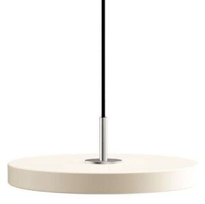 Asteria Lampada a Sospensione Mini Pearl White/Steel Top