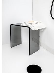 Sgabello In Plexiglass spessore 15 mm 100x100 CLIO SGABELLO PLISSE' Dimensioni 41x22x h46 cm portata max 80 kg colore Fum�