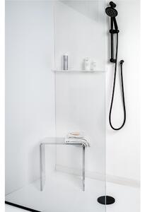 Sgabello In Plexiglass spessore 15 mm 100x100 CLIO SGABELLO PLISSE' Dimensioni 41x22x h46 cm portata max 80 kg colore trasparente