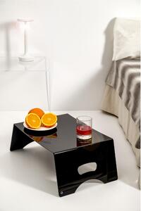 Vassoio da letto SERVING in plexiglass Dimensioni 54x33x h20 cm Multiuso in Plexiglass Nero Lucido