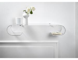 Mensola consolle linea Curvy, ideale camere da letto o angoli di casa in Plexiglass Dimensioni 88x24x h 16 cm colore trasparente