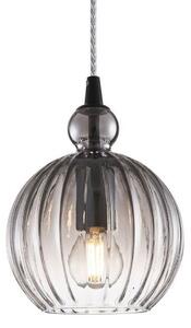 Lampada a sospensione Halo Design, Grigio, Sala da pranzo, Vetro