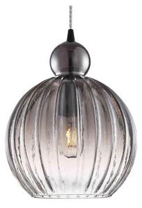 Lampada a sospensione Halo Design, Grigio, Sala da pranzo, Vetro