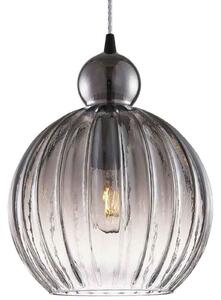 Lampada a sospensione Halo Design, Grigio, Sala da pranzo, Vetro