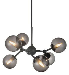 Lampada a sospensione Halo Design, Grigio, Sala da pranzo, Vetro