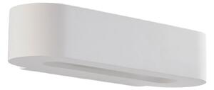 Applique da parete Lindby, Fioni, dimmerabile, Bianco, Soggiorno, Gesso / Argilla, Moderno