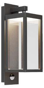 Lampade da esterno Lucande, Ferdinand, Grigio, Balcone, Vetro, Moderno
