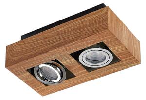 Plafoniera Arcchio, Vince, dimmerabile, Legno, Corridoio, Alluminio, Moderno