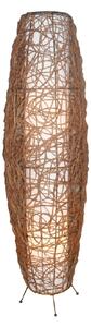 Lampada da terra Lindby, Nias, Marrone / Ruggine, Soggiorno, Legno, Boho