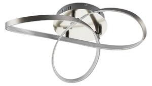 Plafoniera Lindby, Saliha, dimmerabile, Metallizzato, Soggiorno, Alluminio, Moderno