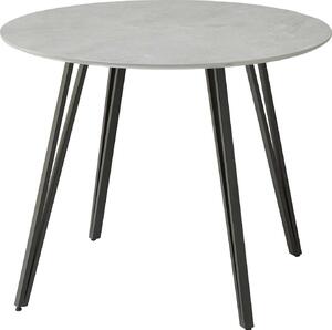 Tavolo da pranzo Floris Ø 80 cm effetto pietra