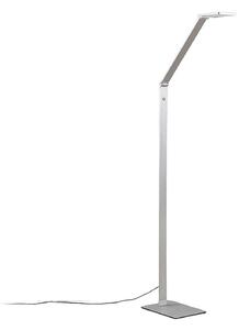 Lampada da terra Lucande, Resi, dimmerabile, Metallizzato, Studio / Ufficio, Alluminio, Moderno