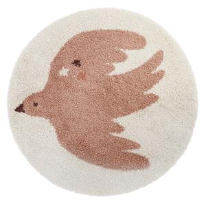 Tappeto per bambini color crema ø120 cm Bohemian Bird Creme – Nattiot