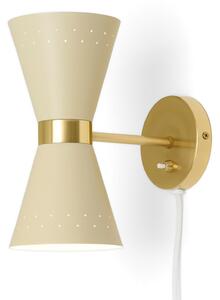 Applique da parete Audo Copenhagen, Collector, dimmerabile, Beige, Soggiorno, Metallo, Design