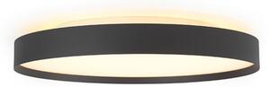 Plafoniera Halo Design, dimmerabile, Nero, Camera da letto, Plastica