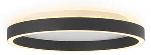 Plafoniera Halo Design, dimmerabile, Nero, Camera da letto, Plastica