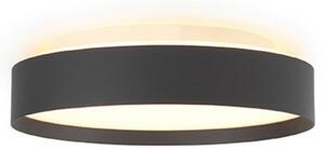Plafoniera Halo Design, dimmerabile, Nero, Camera da letto, Plastica
