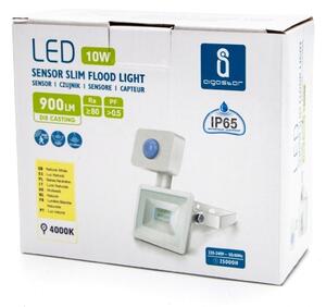 Aigostar - Proiettore LED con sensore LED/10W/230V 4000K IP65 bianco