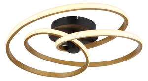 Globo 67183-40G - Lampadario a plafone LED GLYXAR LED/40W/230V oro/nero