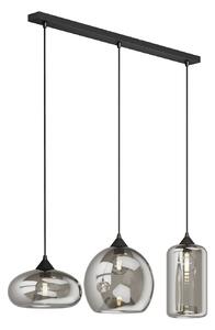 Lindby Lampada A Sospensione Moderna 3 Luci In Metallo Bianco E Vetro, Dimmerabile, Per Soggiorno E Sala Da Pranzo