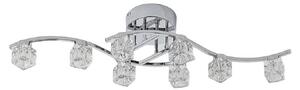 Plafoniera Lindby, Yaro, dimmerabile, Metallizzato, Soggiorno, Metallo, Moderno
