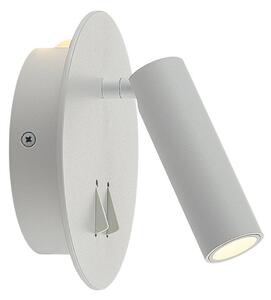 Applique da parete Lucande, Magya, Bianco, Soggiorno, Alluminio, Moderno