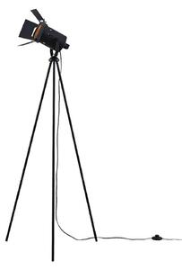 Lampada da terra Lindby, Devon, Nero, Soggiorno, Metallo, Moderno