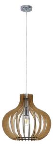 Lampada a sospensione Lindby, Sina, dimmerabile, Legno, Soggiorno, Legno, Scandinavo