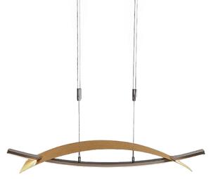 Lampada a sospensione Lucande, Marija, dimmerabile, Dorato / Ottone, Soggiorno, Metallo, Moderno