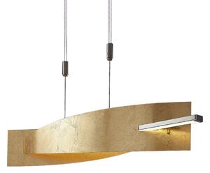Lampada a sospensione Lucande, Marija, dimmerabile, Dorato / Ottone, Soggiorno, Metallo, Moderno