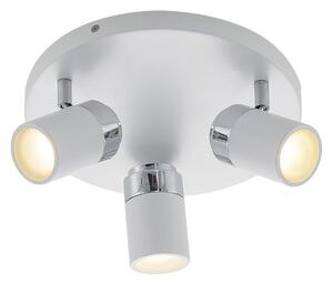 Plafoniera Lindby, Kardo, dimmerabile, Bianco, Soggiorno, Metallo, Moderno