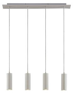 Lampada a sospensione Lindby, Joffrey, dimmerabile, Bianco, Soggiorno, Metallo, Moderno