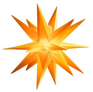 Stella LED interni e batteria esterna Ø25cm giallo