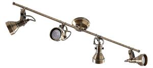 Plafoniera Lindby, PERSEAS, dimmerabile, Bronzo / Ottone anticato, Soggiorno, Metallo, Antico