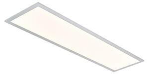 Plafoniera Lindby, Kjetil, dimmerabile, Grigio, Studio / Ufficio, Plastica, Moderno