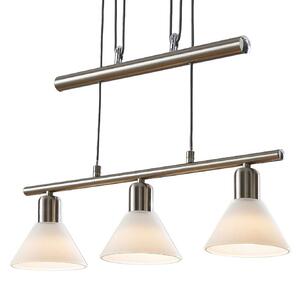 Lampada a sospensione Lindby, Delira, dimmerabile, Metallizzato, Soggiorno, Metallo, Moderno