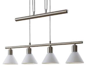 Lampada a sospensione Lindby, Delira, dimmerabile, Metallizzato, Soggiorno, Metallo, Moderno