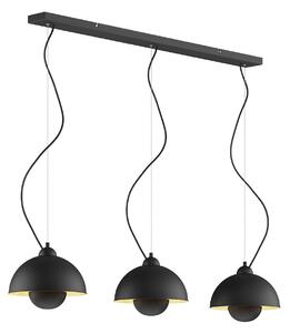 Lampada a sospensione Lindby, Gretja, dimmerabile, Nero, Soggiorno, Metallo, Moderno