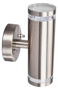Lampade da esterno Lindby, Tiberius, Metallizzato, Balcone, Acciaio inossidabile, Moderno