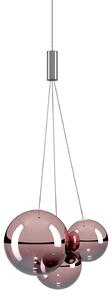 Lampada a sospensione Lodes, dimmerabile, Rosa / Rosé, Sala da pranzo, Vetro