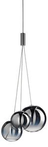 Lampada a sospensione Lodes, dimmerabile, Metallizzato, Sala da pranzo, Vetro