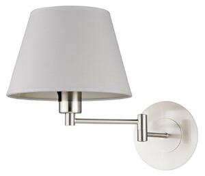 Applique da parete Lindby, POLA, dimmerabile, Metallizzato, Soggiorno, Tessuto / Tessile, Moderno