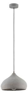 Lampada a sospensione Lindby, Morton, dimmerabile, Grigio, Soggiorno, Cemento, Moderno